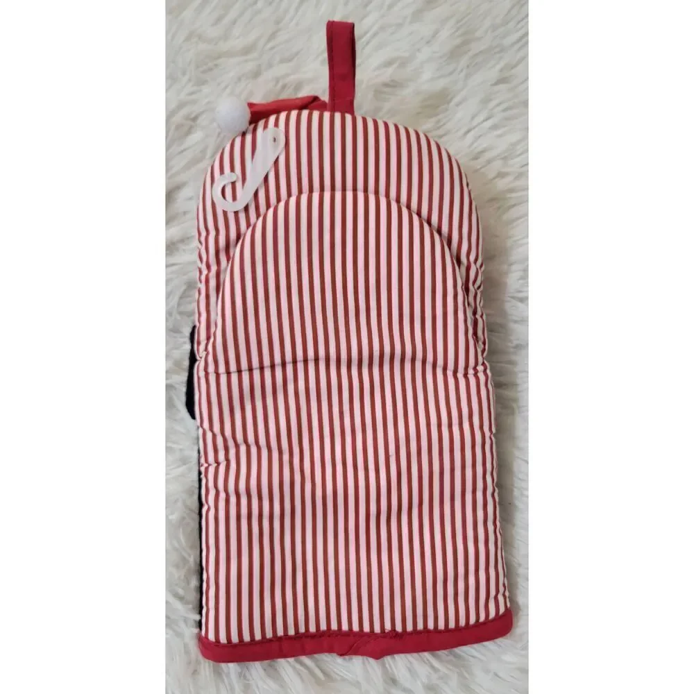 Ritz Kitchen Friends Cotton Oven Mitts Cat with Santa Hat New - Picture 2 of 4